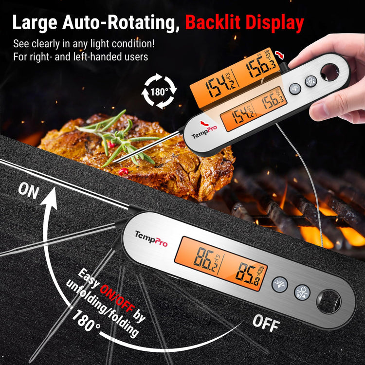 TempSwift Rechargeable Digital Meat Thermometer for Cooking