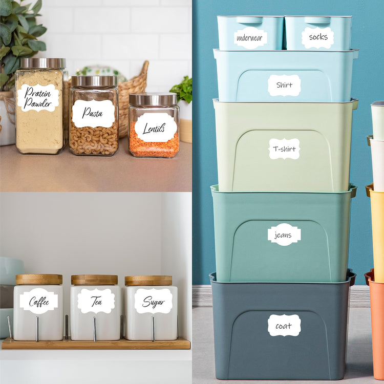 300 PCS White Stickers