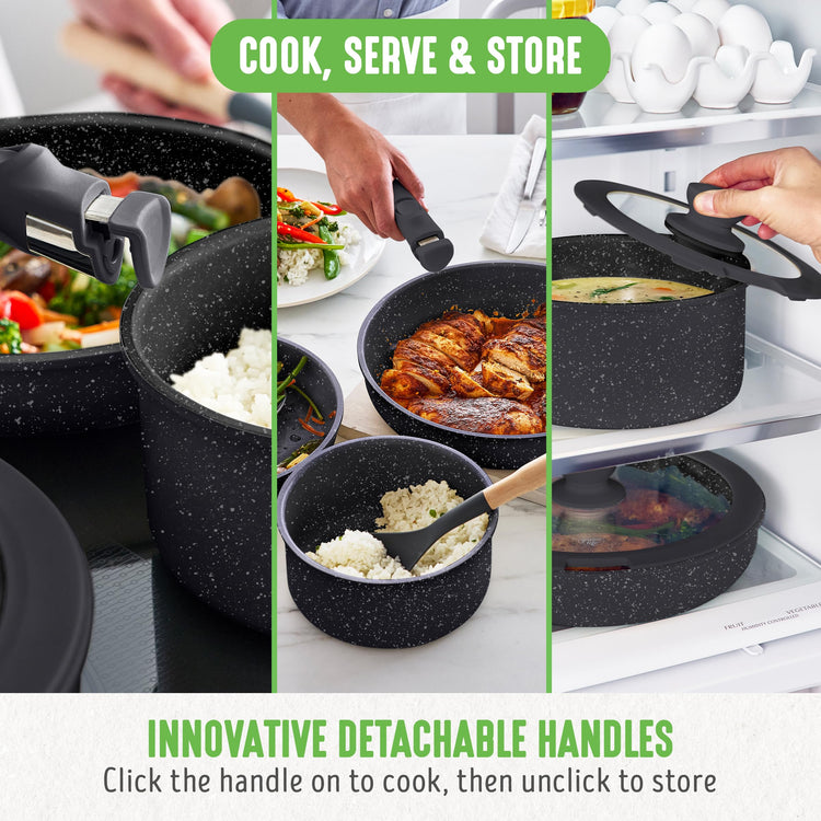 10 Piece Nonstick Pots & Pans Set