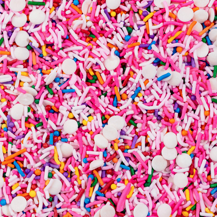 Pink Pinata Hot Pink & Rainbow Sprinkle Mix 1 Pack (4 Ounce)