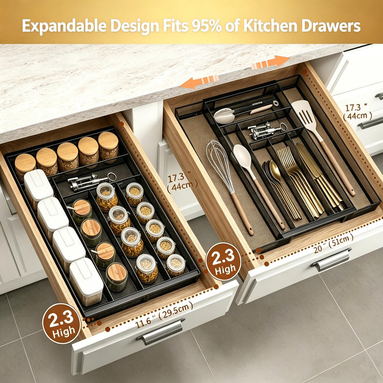 Silverware Organizer Metal Mesh