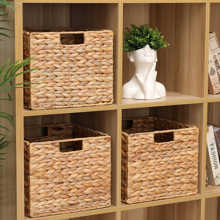 12x12x10in Water Hyacinth Storage Basket Large (3 Count)