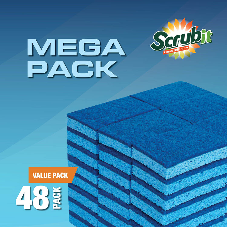 48 Pack Kitchen Sponges (48 Count)