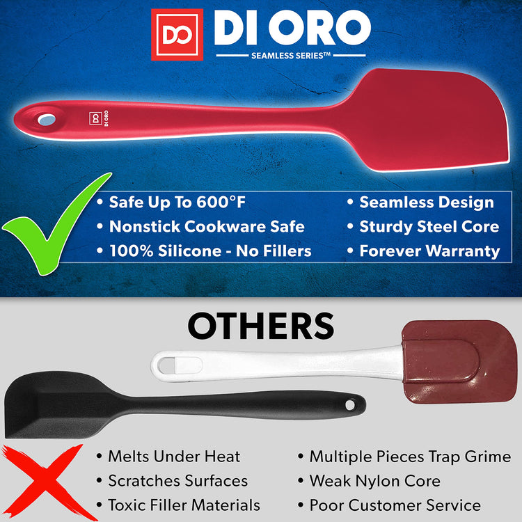 DI ORO Silicone Spatula Set (3 Count)