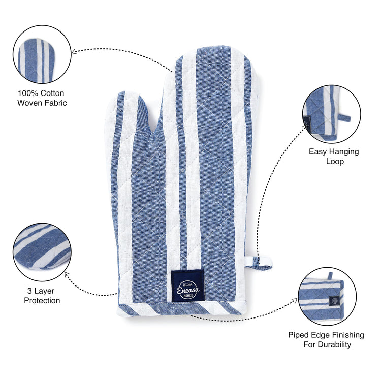 Oven Mitts Heat Resistant Kitchen Gloves (2 Count)
