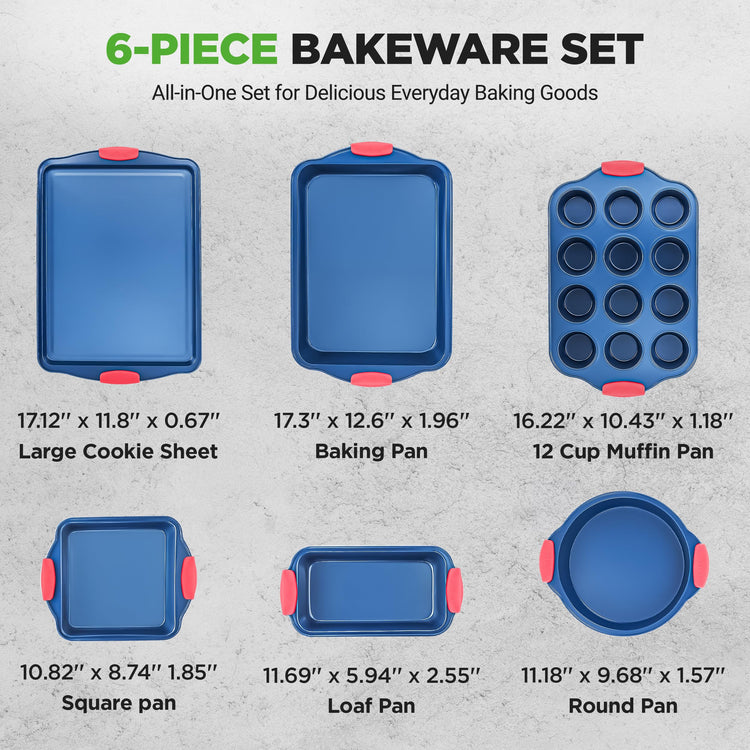 6 Piece Non Toxic Bakeware Set