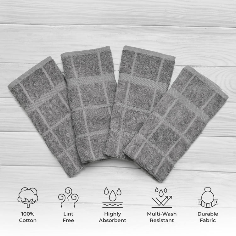 100% Cotton Terry Dish Towels (4 Count)