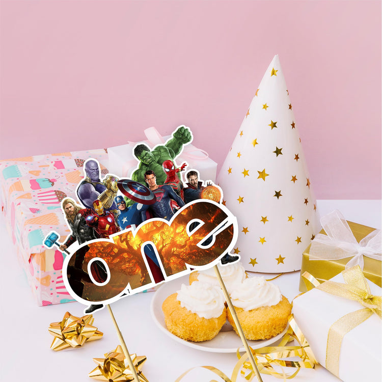 Suprhero One Cake Topper