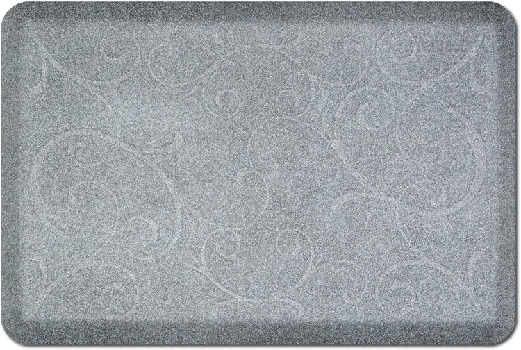 WellnessMats Bella Collection Anti-Fatigue Floor Mat, Polyurethane – Ergonomic Support Pad for Home, Kitchen, Garage, Office Standing Desk – Water Resistant - Made in USA
