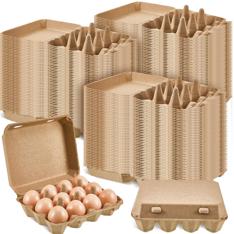 200 Pcs Egg Cartons Bulk 3x4 Style Egg Storage Containers Holder for Fresh Duck Quail Storage Kitchen Family Farmhouse (200 Count)