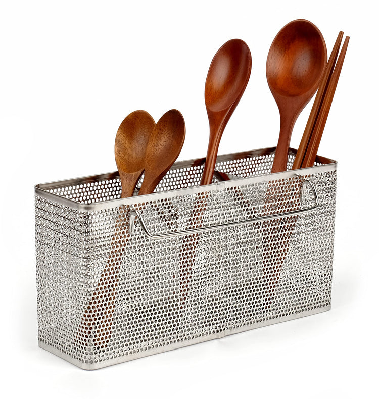 Kitchen Utensil Chopsticks Perforated Holder with Hooks