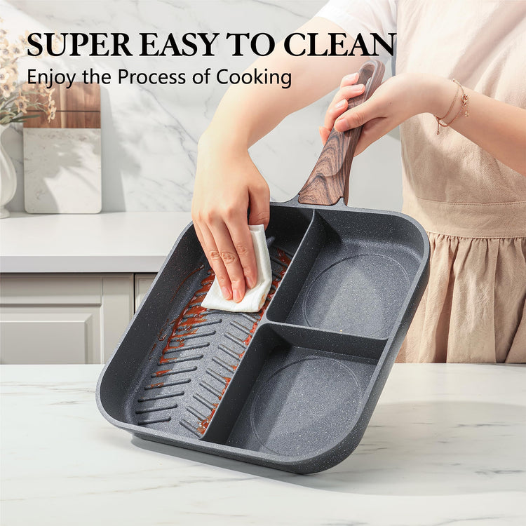 Nonstick 11 Inch Square Grill Pan