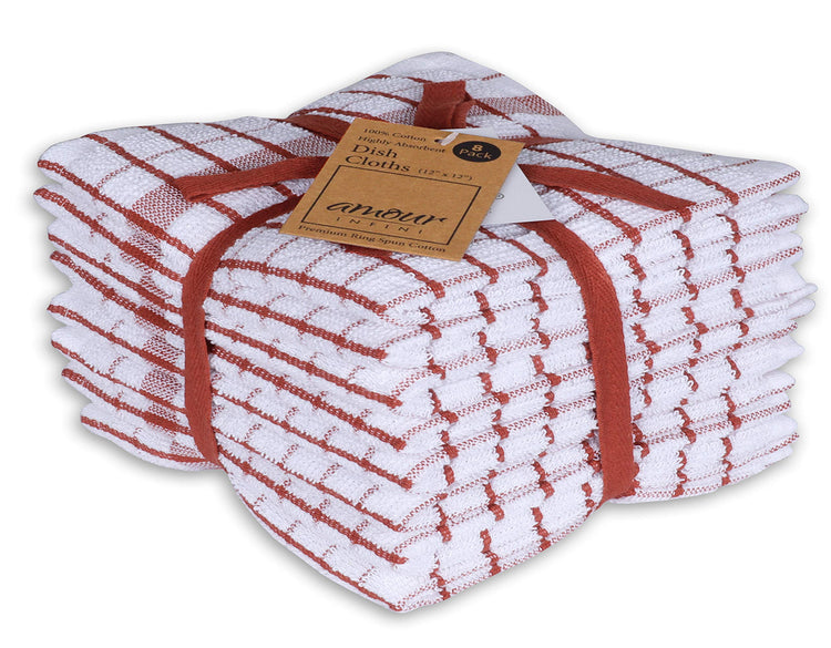 Kitchen Dish Cloths Set of 8 (8 Count)