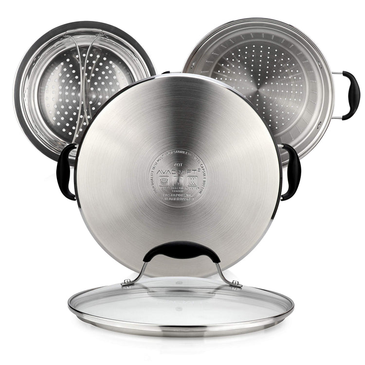 7 Quart 18 10 Stainless Steel 4 Piece Pasta Pot Set