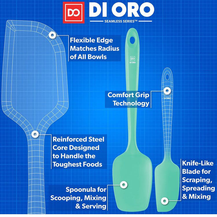 DI ORO Silicone Spatula Set (3 Count)