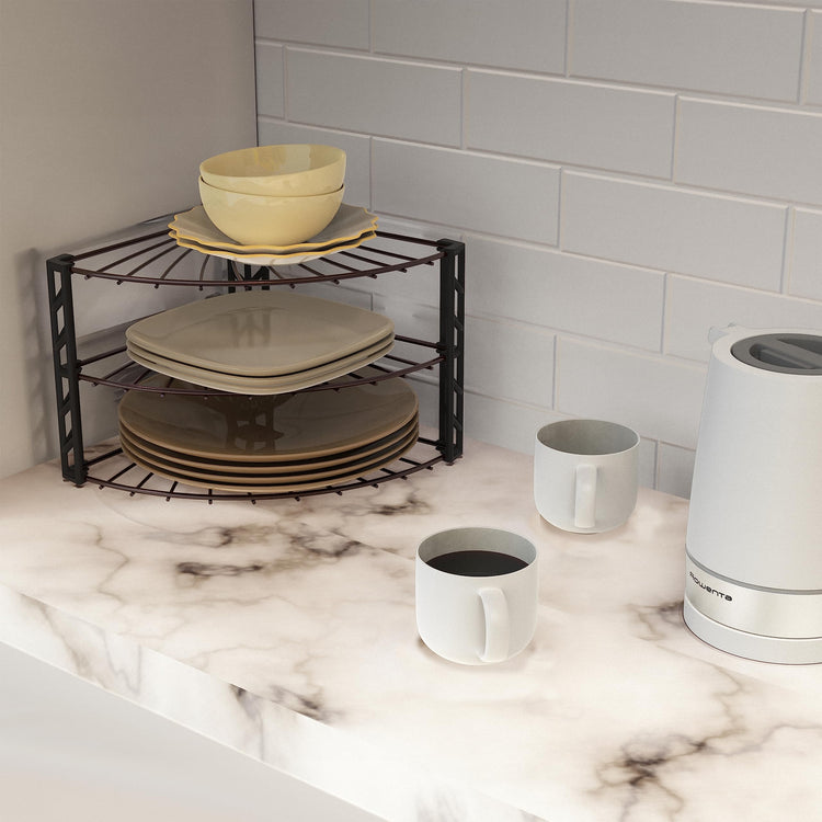 3 Tier Counter Corner Shelf Organizer