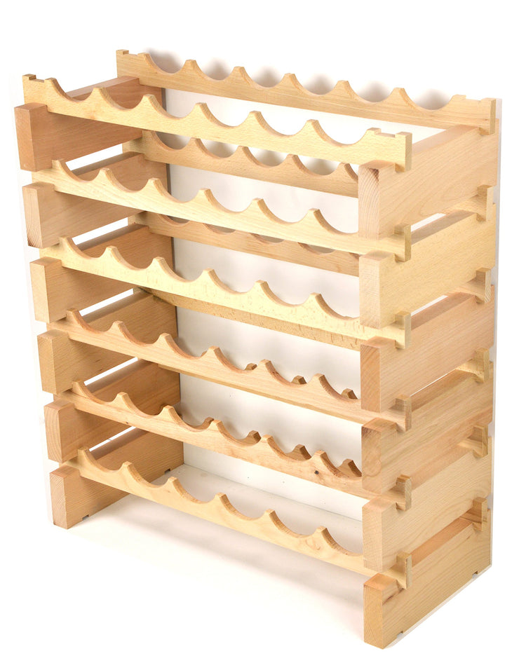 Modular Wine Rack Beechwood 24