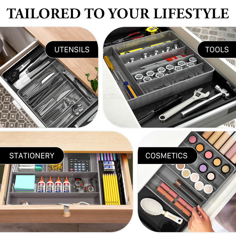 Expandable Kitchen Drawer Flatware Organizer