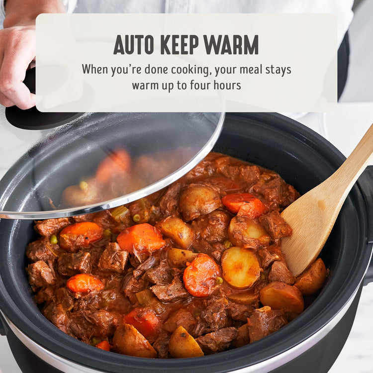 6QT Ceramic Nonstick Slow Cooker