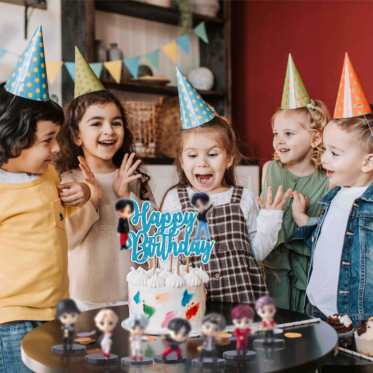 K Pop Happy Birthday Cake Topper