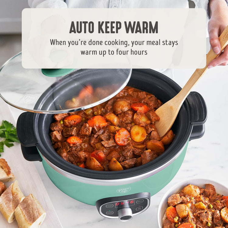 6QT Ceramic Nonstick Slow Cooker