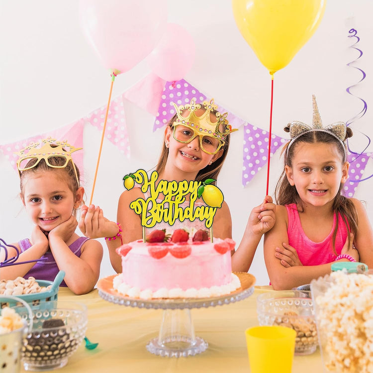 Seyal® Lemon Happy Birthday Cake Topper