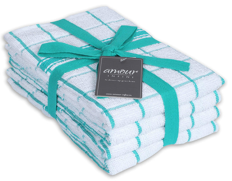 Terry Cotton Kitchen Towels 4 (4 Count)