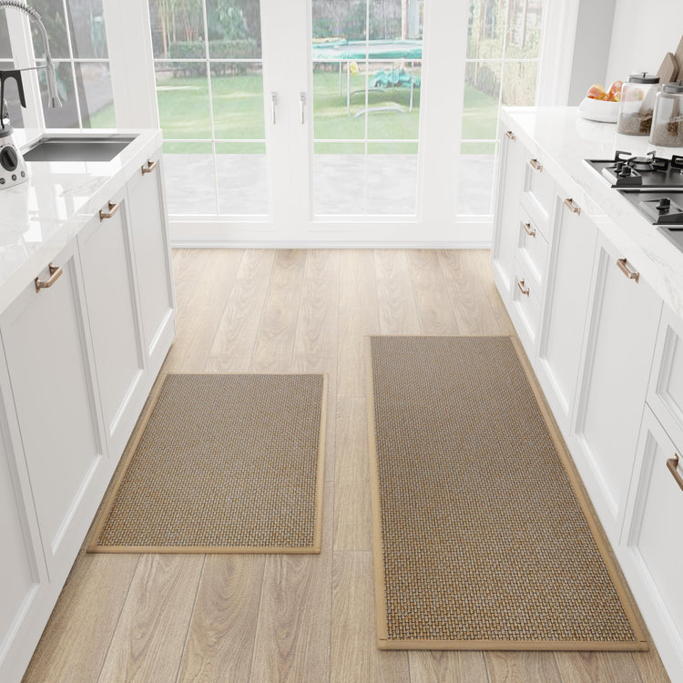 Kitchen Mat Set of 2 PCS (2 Count)
