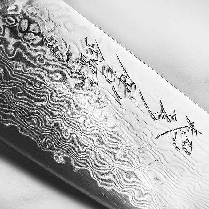 Enso SG2 Santoku Knife - Made in Japan - 101 Layer Stainless Damascus, 6.5"