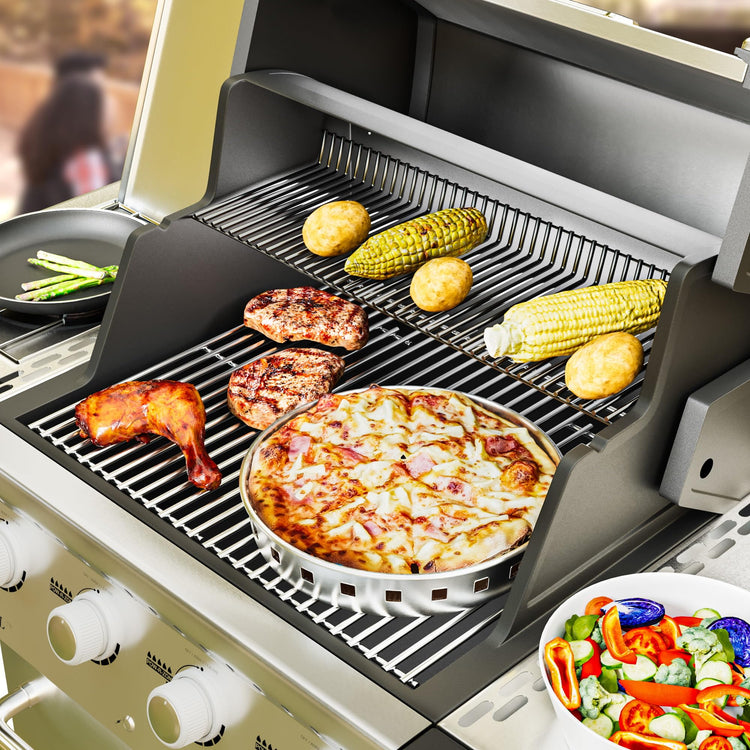 7637 Stainless Steel Cooking Grates for Weber Spirit I & II 200 Series Spirit E210 Spirit E220 Spirit S210