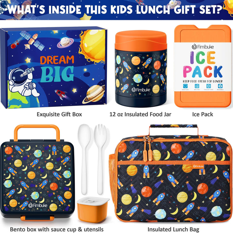 Kids Bento Snack Lunch Box with 4 Compartment