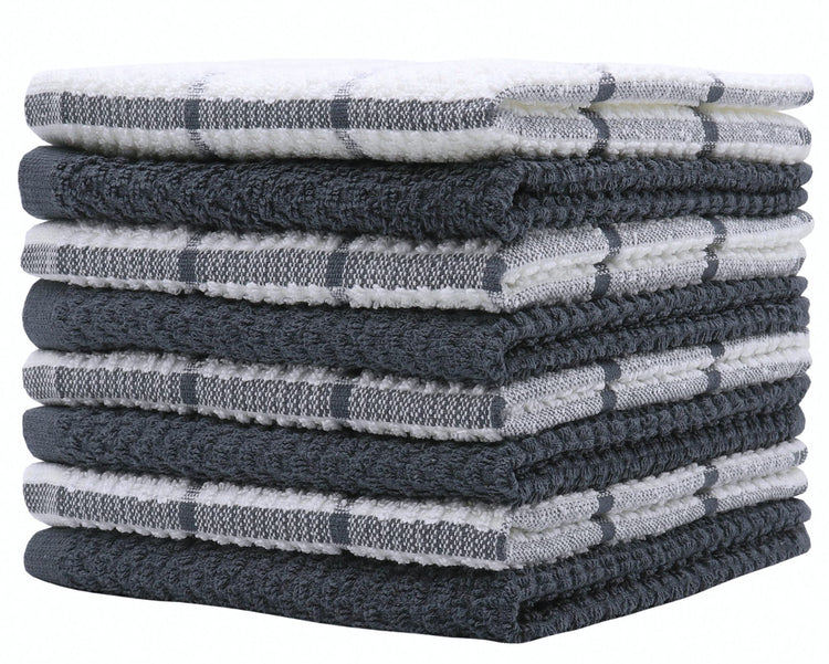 Cotton Dish Towels For Kitchen (8 Count)