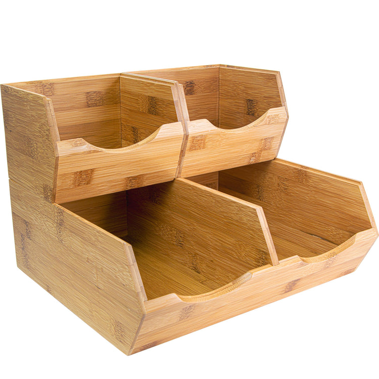 Bamboo Pantry Storage Bins (3 Count)