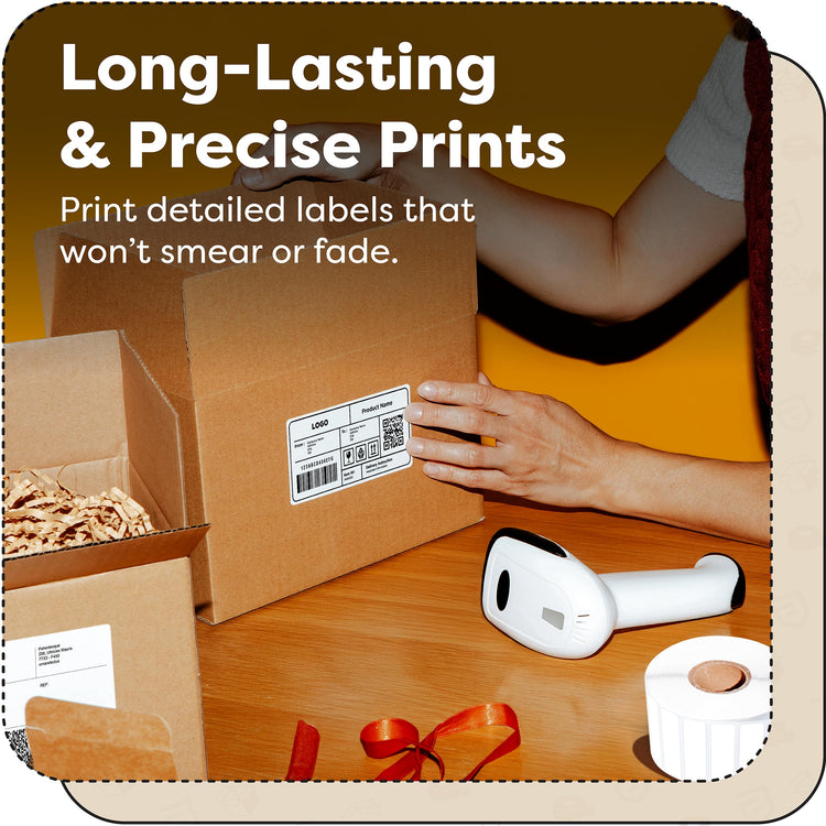 2" X 0.5" Direct Thermal Printer Labels