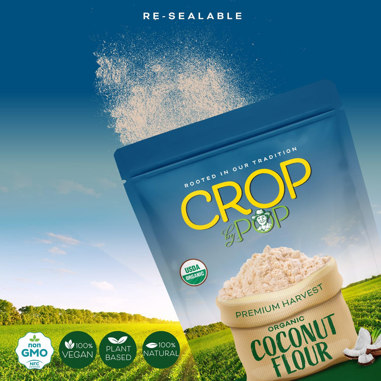 CROP BY POP Organic Coconut Flour (16 Ounce)