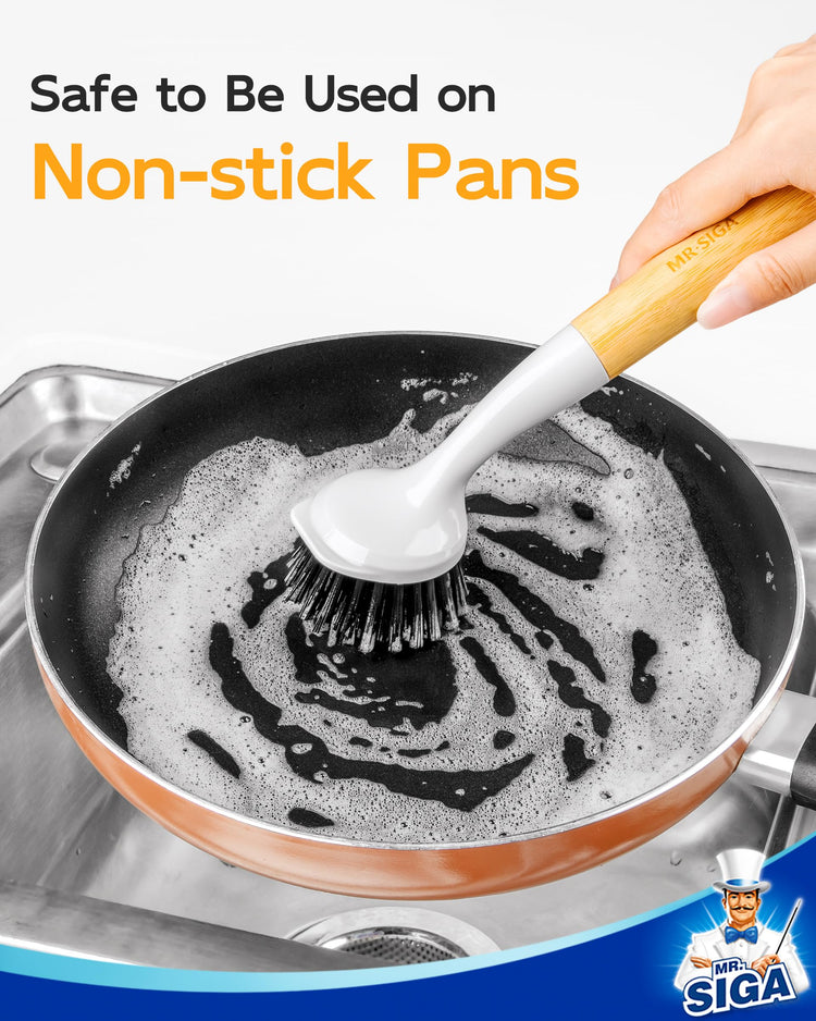 Dish Brush with Handle (2 Count)