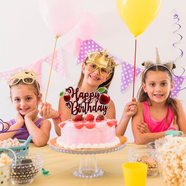 Seyal® Cherry Happy Birthday Cake Topper