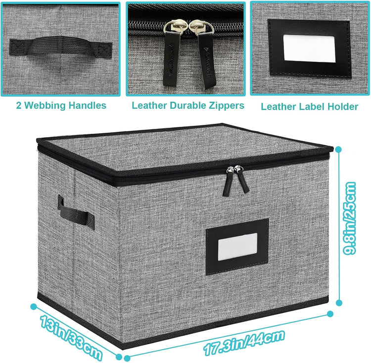 2PACK Quilted Wine Glass Storage Box,China Storage Containers hard shell,Moving Boxes,Storage Containers for Organizing,Stackable Stemware Storage Cases,Moving Supplies