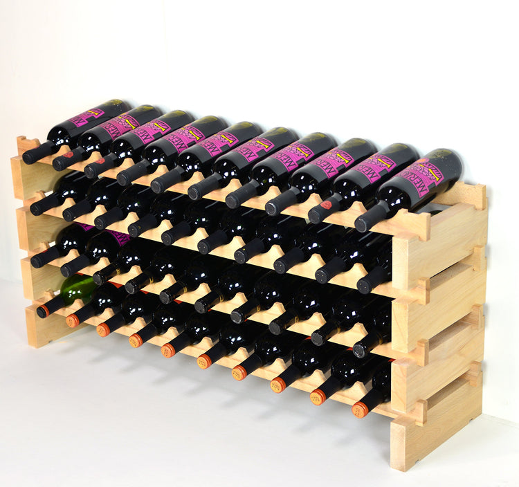 Modular Wine Rack Beechwood 40