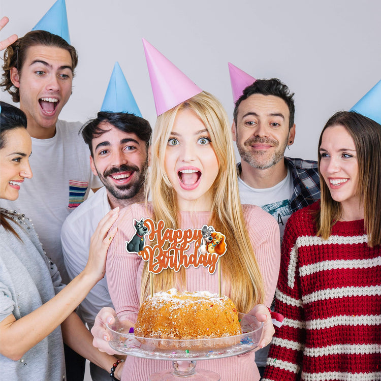 Lady and the Trmp Happy Birthday Cake Topper