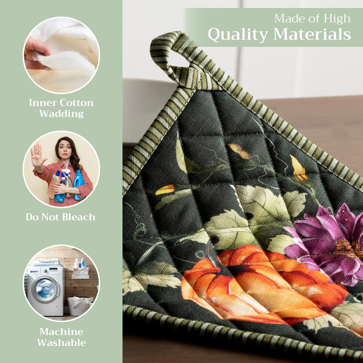 Pot Holders 100% Cotton Potholders (2 Count)