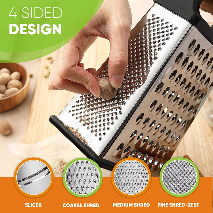 Stainless Steel XL Cheese Grater for Kitchen