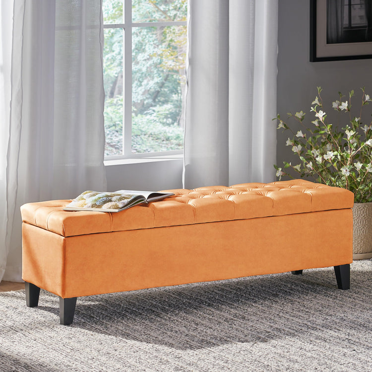 Gloust Velvet Storage Ottoman