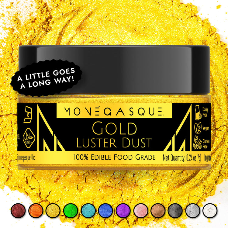 Gold Edible Glitter for Drinks & Cakes