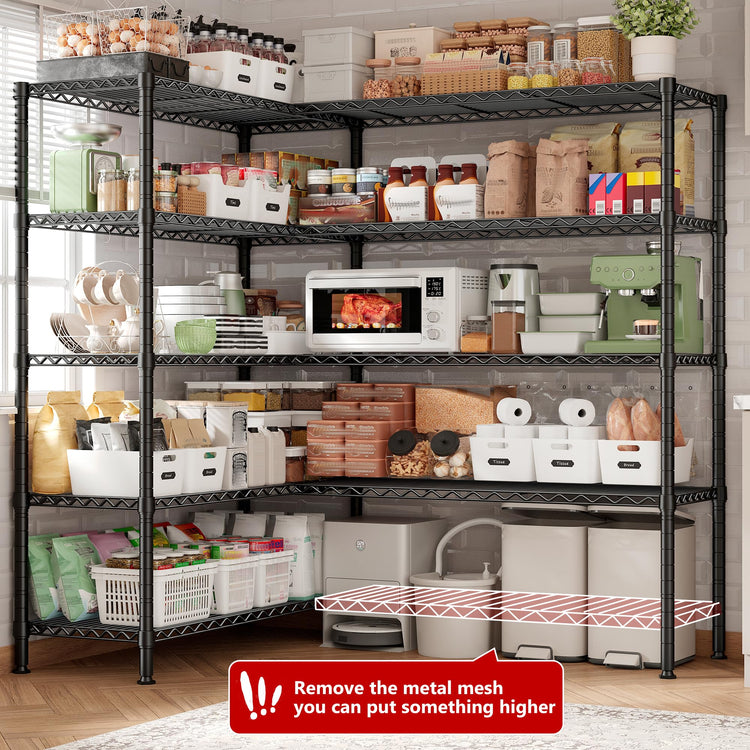 70" W Storage Shelves
