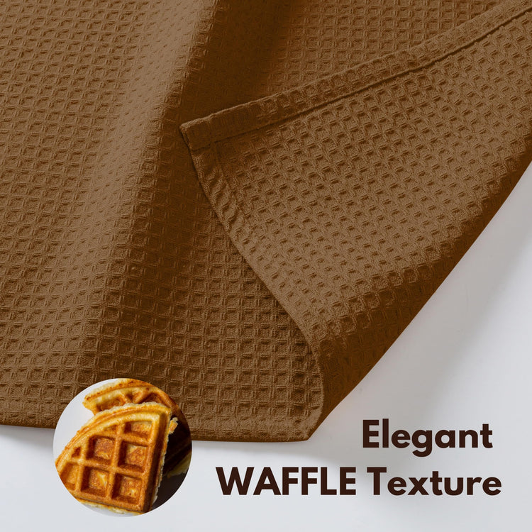 Cotton Dish Towel 4 Pack Waffle Weave Tea Towels for Cleaning Drying (4 Count)