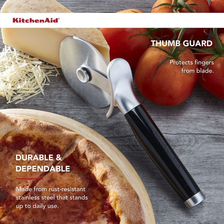 Classic Pizza Wheel with Sharp Blade For Cutting Through Crusts