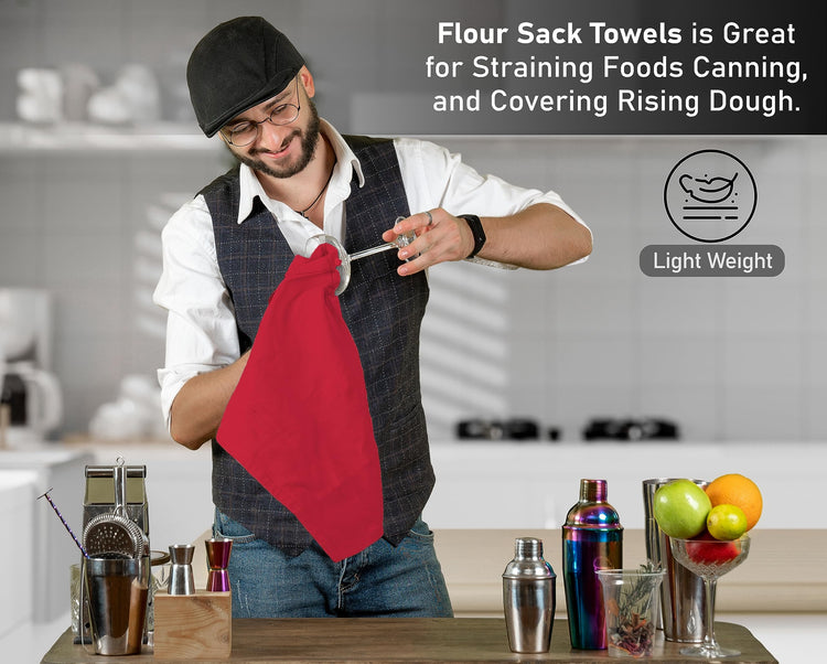 Flour Sack Towels 24 Pack 28”x28” (24 Count)