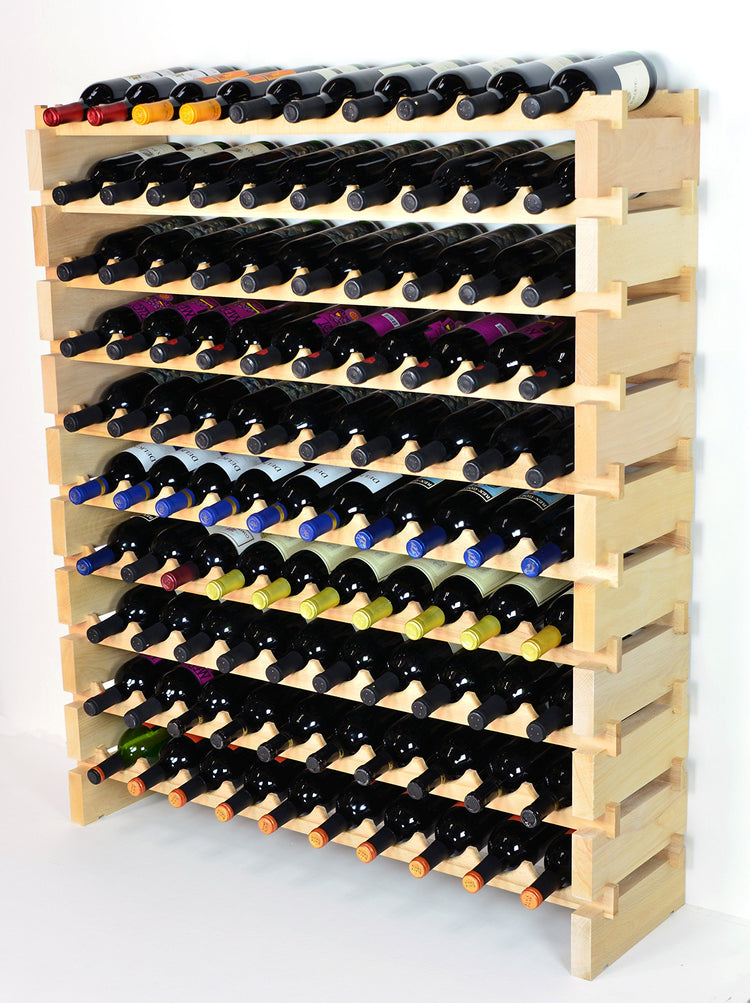 Modular Wine Rack Beechwood 40