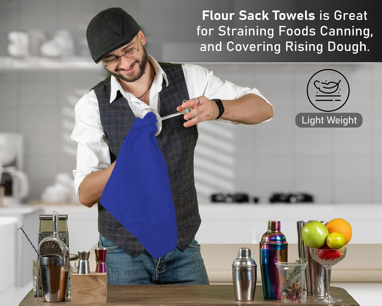 Flour Sack Towels 6 Pack 28”x28” (6 Count)